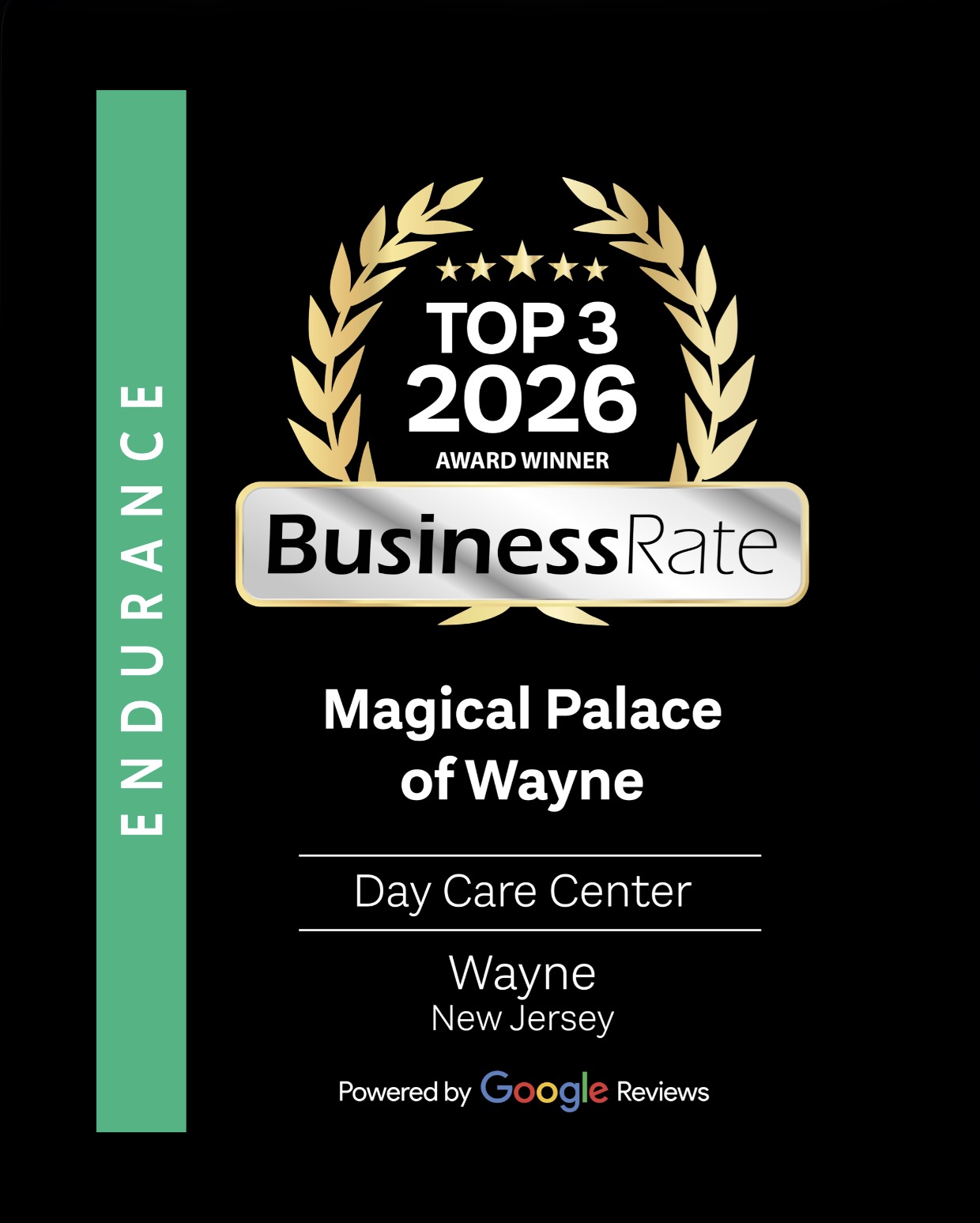 Magical Palace of Wayne, Top 3 2026 BusinessRate Award Winner, Day Care Center, Wayne, New Jersey